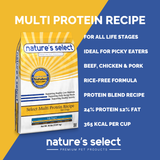 Multi Protein Recipe - Beef, Chicken & Pork, Dog Food for All Life Stages